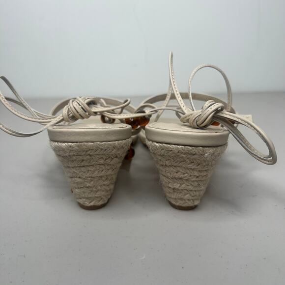 Alohas Lace Up Imani Espadrille Heel Sandals Size 40/ US 9 - Picture 6 of 12